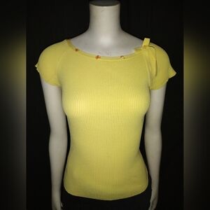 "MKM Designs" Yellow Blouse